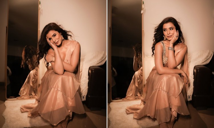 Chitranshi Dhyani Wearing Saree & Blouse