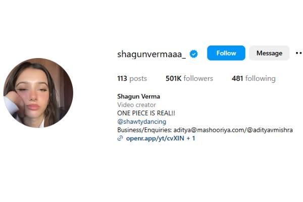 Shagun Verma Instagram
